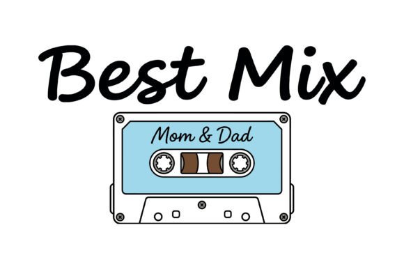 Best Mix Mom Dad Cassette Tape SVG: A Nostalgic Gem