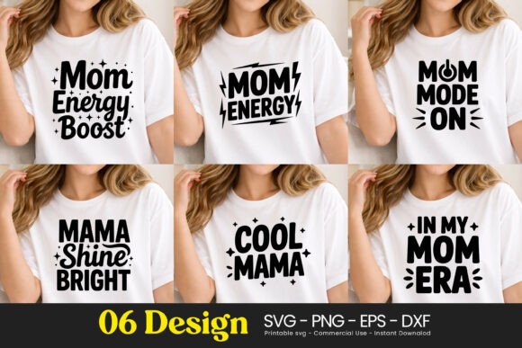 Mom Energy Boost Shine Bright SVG PNG