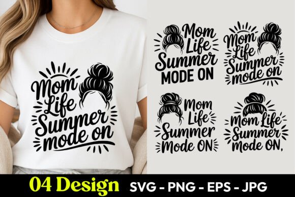 Mom Life Summer Mode: A Versatile Embroidery Design