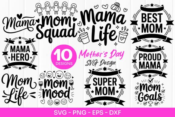 Mom Squad Quotes: A Perfect Mothers Day SVG PNG