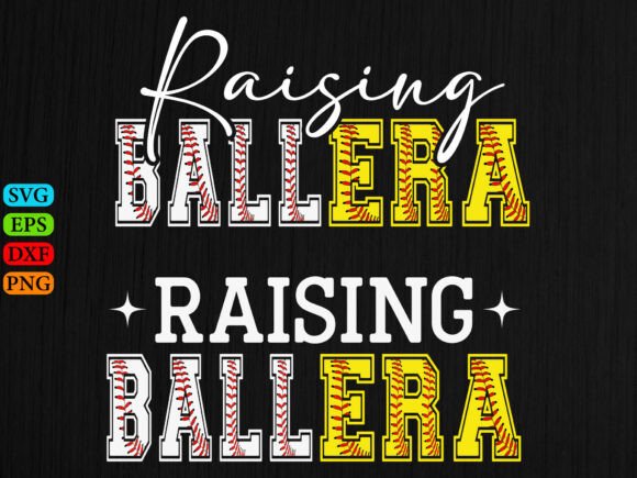 Raising Ballers Embroidery Design for Sports Fans