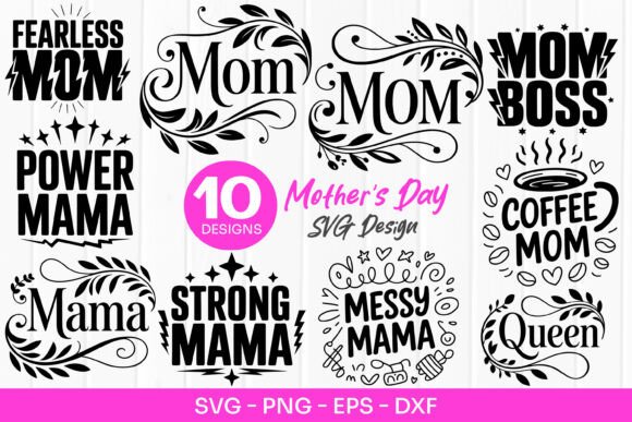 Strong Mom Quotes Mothers Day SVG PNG Review