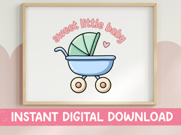 Sweet Little Baby Stroller SVG: A Charming Embroidery Design