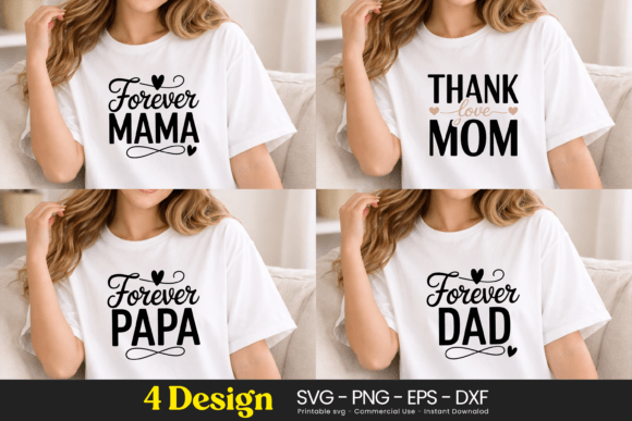 Thank Mom Mama Dad Papa SVG PNG: A Versatile Design