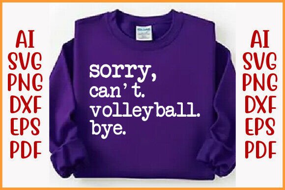 Volleyball Mom Png, Sorry Can't Bye SVG Review
